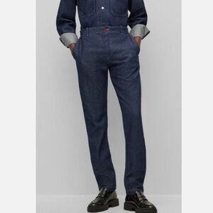 HUGO REPLAY Dark Blue Denim Boyfriend-Fit Jeans -NWT